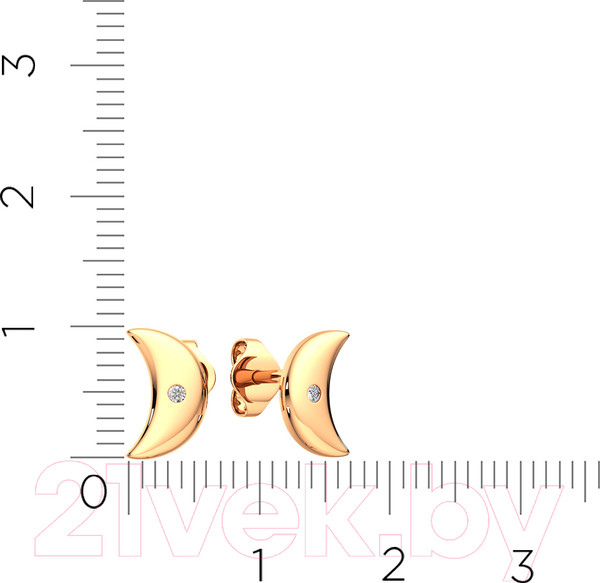 Изображение товара Серьги из розового золота ZORKA 3101654.9K.R (с фианитами)