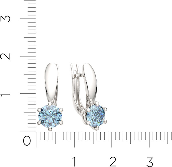 Изображение товара Серьги из серебра ZORKA 03S4047 (с топазами)