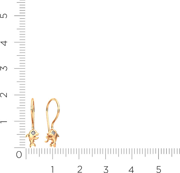 Изображение товара Серьги из розового золота ZORKA 3101426.14K.R.ZZ (с фианитами)