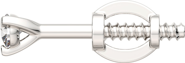 Изображение товара Моносерьга из белого золота ZORKA 3D00412.14K.W (с бриллиантом)