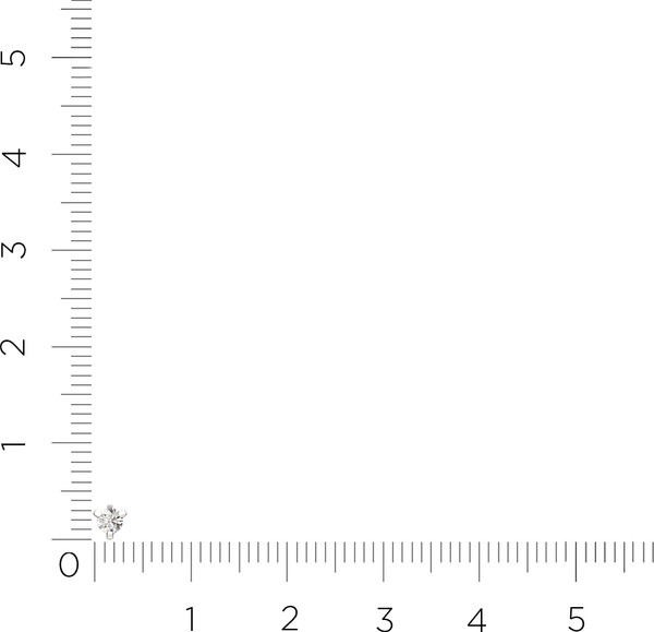 Изображение товара Моносерьга из белого золота ZORKA 3D00412.14K.W (с бриллиантом)
