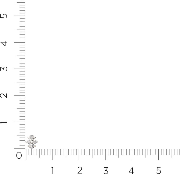 Изображение товара Моносерьга из белого золота ZORKA 3D00413.14K.W (с бриллиантами)