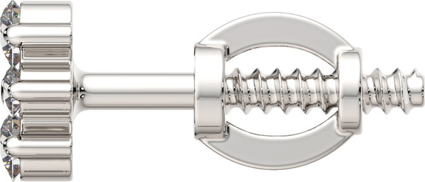 Изображение товара Моносерьга из белого золота ZORKA 3D00413.14K.W (с бриллиантами)