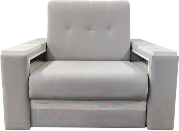 Изображение товара Диван Bobrovmebel Болеро 2-0.8тнц (микровелюр cимпл 30 светло-серый)