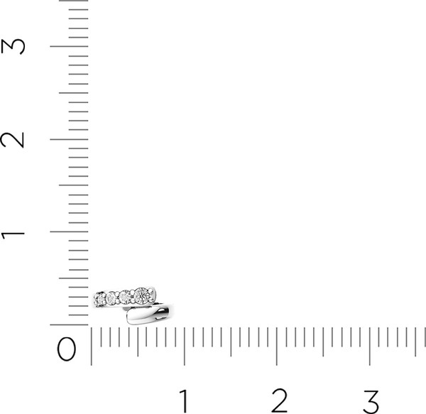 Изображение товара Моносерьга из белого золота ZORKA 3101313.9K.W (с фианитами)