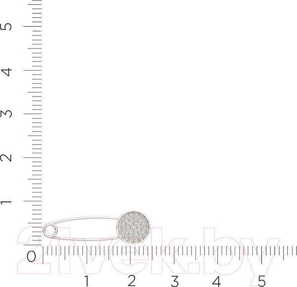 Изображение товара Брошь из серебра ZORKA 0940006 (с фианитами)