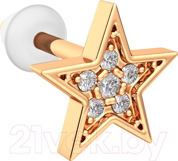 Изображение товара Моносерьга из розового золота ZORKA 310462S.9K.R (с фианитами)