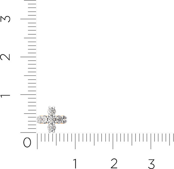 Изображение товара Моносерьга из розового золота ZORKA 3101545.14K.R (с фианитами)