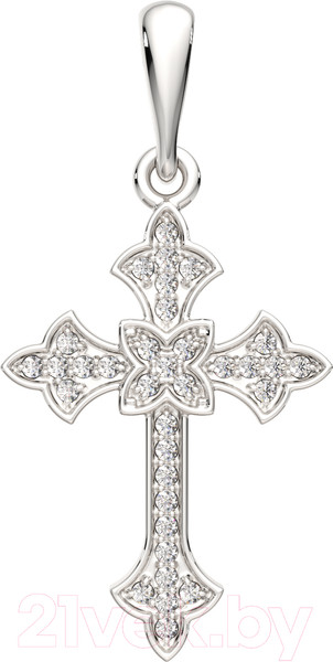 Изображение товара Крестик из серебра ZORKA 0440361.ZZ (с фианитами)