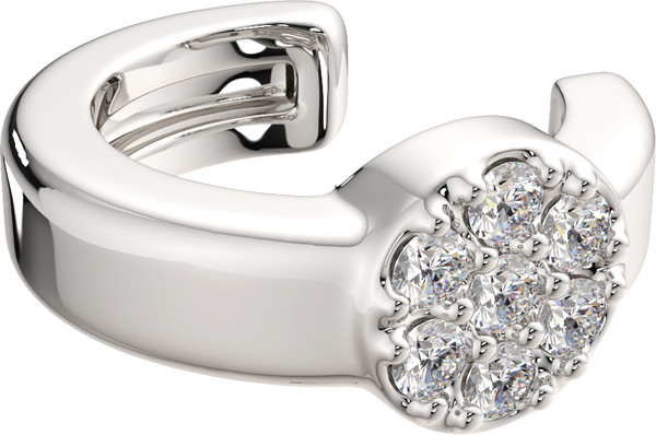 Изображение товара Моносерьга из белого золота ZORKA 3D00456.14K.W (с бриллиантом)