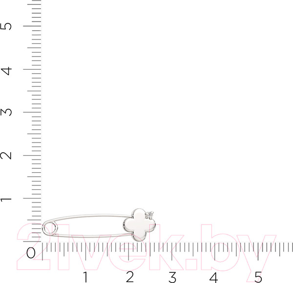 Изображение товара Брошь из серебра ZORKA 09D0005 (с бриллиантом)