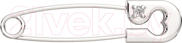 Изображение товара Брошь из серебра ZORKA 09D0004 (с бриллиантом)