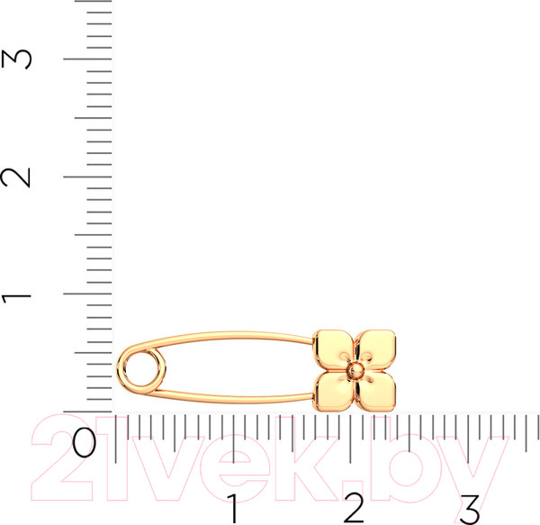 Изображение товара Брошь из розового золота ZORKA 930032.14K.R.ZZ