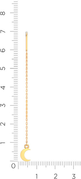 Изображение товара Моносерьга из розового золота ZORKA 300247.9K.R