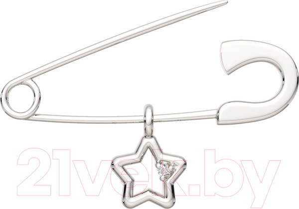 Изображение товара Брошь из серебра ZORKA 0940011 (с фианитом)