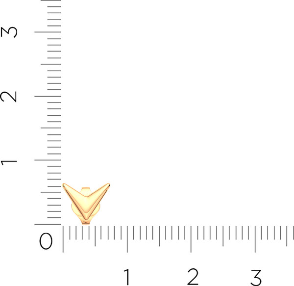 Изображение товара Моносерьга из розового золота ZORKA 300241.9K.R