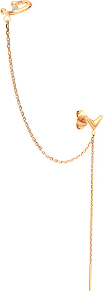 Изображение товара Моносерьга из розового золота ZORKA 310930.9K.R (с фианитом)