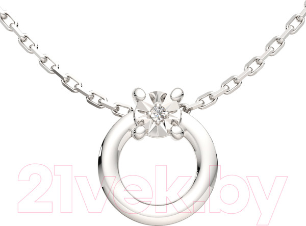 Изображение товара Колье из серебра ZORKA 05D0120.ZZ (45см, с бриллиантом)