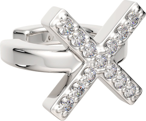 Изображение товара Моносерьга из серебра ZORKA 03101153.ZZ (с фианитами)