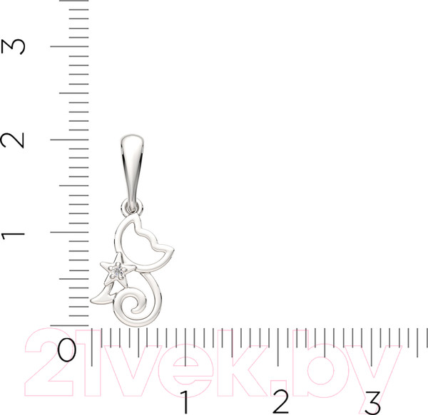 Изображение товара Подвеска из серебра ZORKA 0440387 (с фианитом)