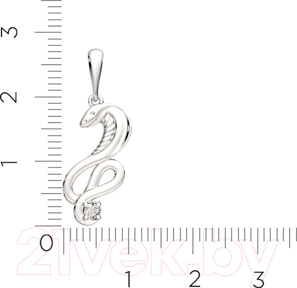 Изображение товара Подвеска из серебра ZORKA 0440390 (с фианитом)