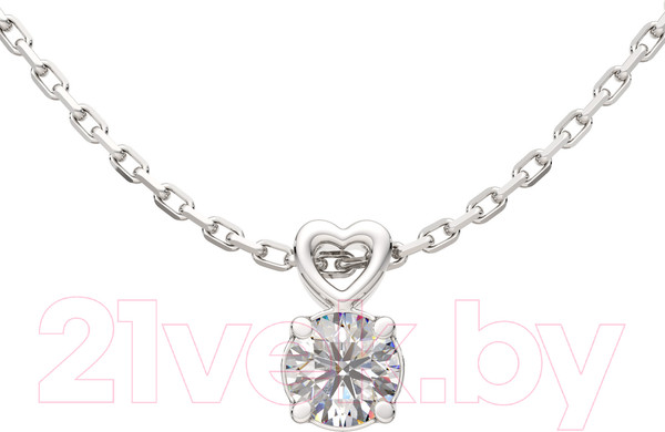Изображение товара Колье из серебра ZORKA 0550098.ZZ (40см, с фианитом)
