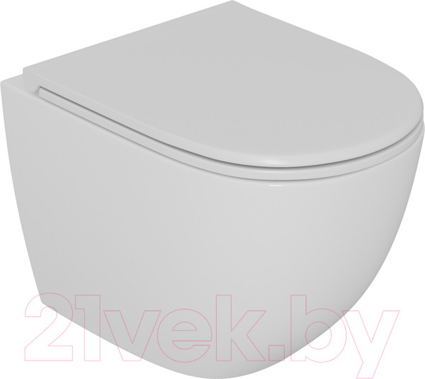 Изображение товара Унитаз подвесной D&K Matrix DT1396016 (белый, сиденье микролифт)