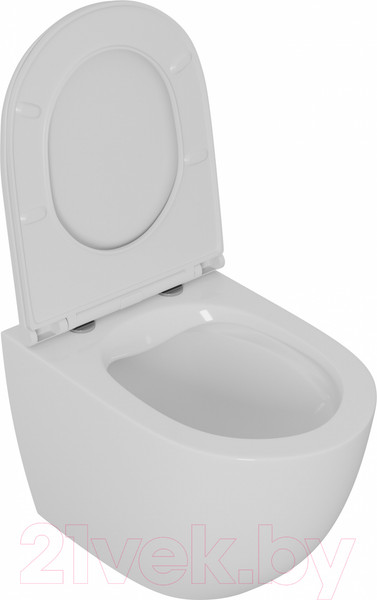 Изображение товара Унитаз подвесной D&K Matrix DT1396016 (белый, сиденье микролифт)