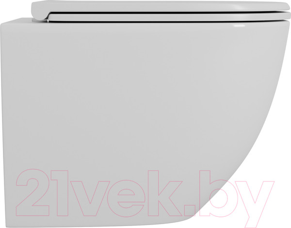 Изображение товара Унитаз подвесной D&K Matrix DT1396016 (белый, сиденье микролифт)