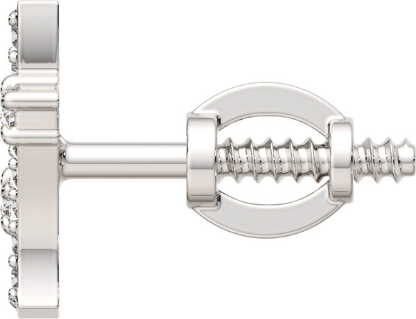 Изображение товара Моносерьга из белого золота ZORKA 3D00449.14K.W (с бриллиантами)