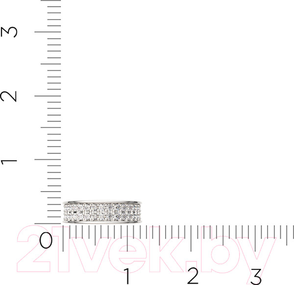 Изображение товара Моносерьга из серебра ZORKA 0310124-F (с фианитами)