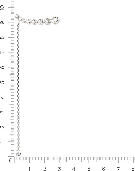 Изображение товара Моносерьга из серебра ZORKA 0310130-F (с фианитами)