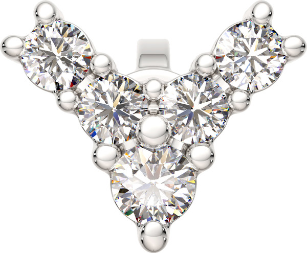 Изображение товара Моносерьга из белого золота ZORKA 3D00394.14K.W (с бриллиантами)