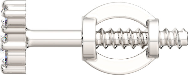 Изображение товара Моносерьга из белого золота ZORKA 3D00394.14K.W (с бриллиантами)