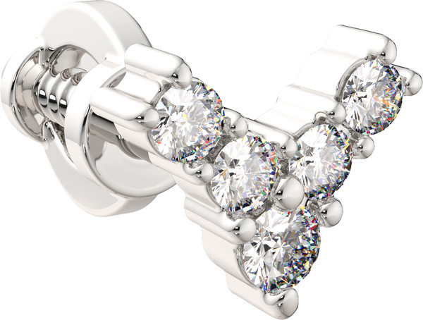 Изображение товара Моносерьга из белого золота ZORKA 3D00394.14K.W (с бриллиантами)