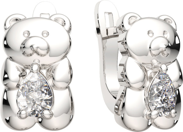 Изображение товара Серьги из серебра ZORKA 03101366 (с фианитами)