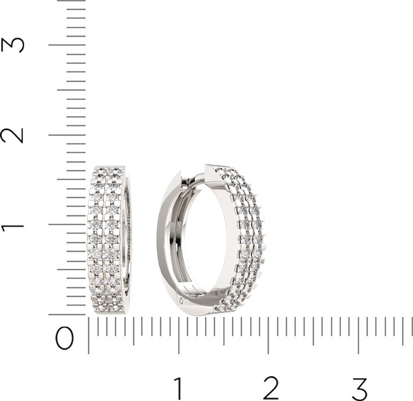 Изображение товара Серьги из серебра ZORKA 03101392 (с фианитами)