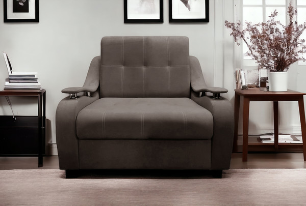 Изображение товара Диван Bobrovmebel Болеро 3-0.8  (микровелюр cимпл 45 коричневый)