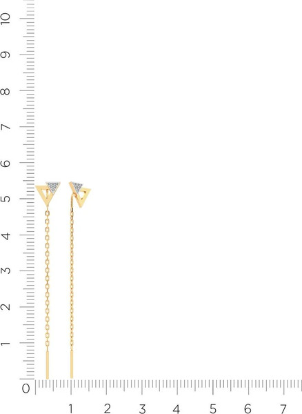 Изображение товара Серьги из розового золота ZORKA 3101260.9K.R (с фианитами)
