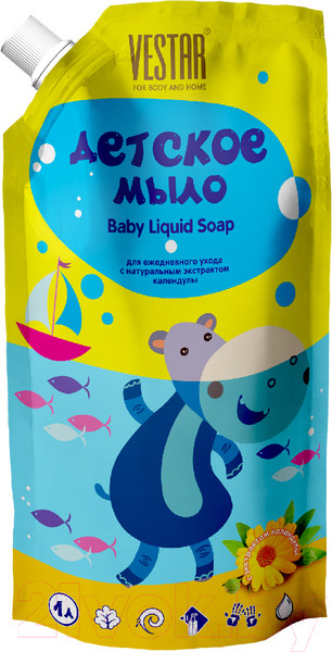 Изображение товара Мыло жидкое детское Vestar Жидкое (1л, дой-пак)