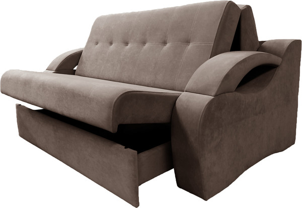 Изображение товара Диван Bobrovmebel Болеро 1-1.4  (микровелюр cимпл 45 коричневый)