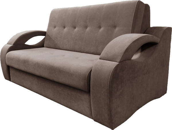 Изображение товара Диван Bobrovmebel Болеро 1-1.4  (микровелюр cимпл 45 коричневый)