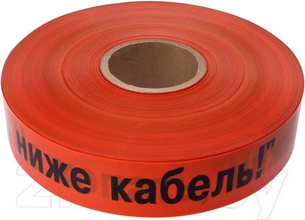 Изображение товара Лента сигнальная Rexant Не копать ниже кабель! 19-3017 (оранжевый/черный)