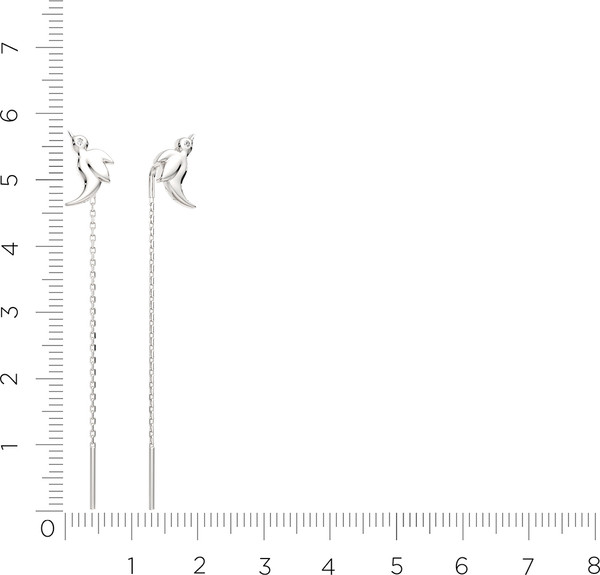 Изображение товара Серьги из серебра ZORKA 03101299 (с фианитами)