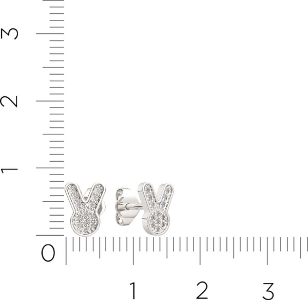 Изображение товара Серьги из серебра ZORKA 03101313 (с фианитами)