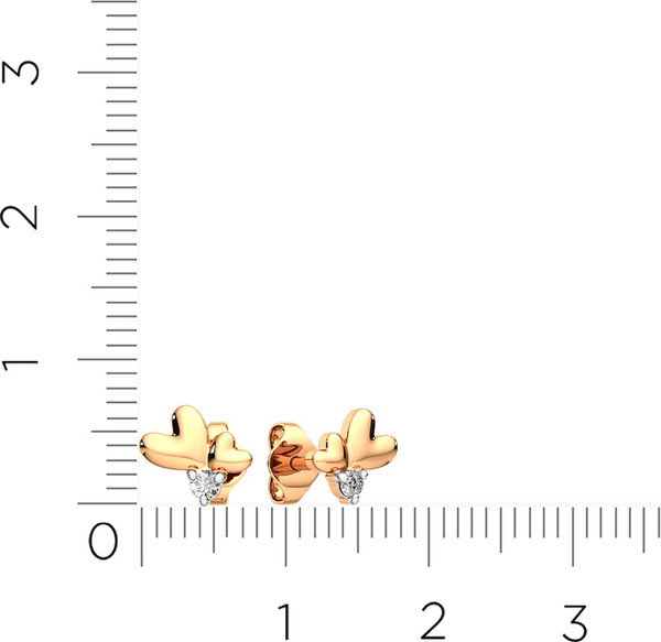 Изображение товара Серьги из розового золота ZORKA 3101621.14K.R (с фианитами)