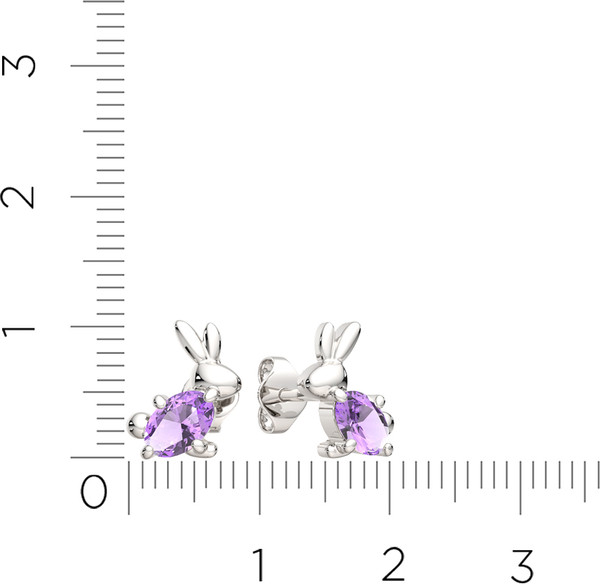 Изображение товара Серьги из серебра ZORKA 03101312 (с фианитами)