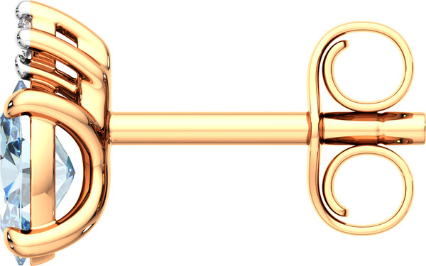 Изображение товара Серьги из розового золота ZORKA 3S40190.14K.R (с топазами и фианитами)