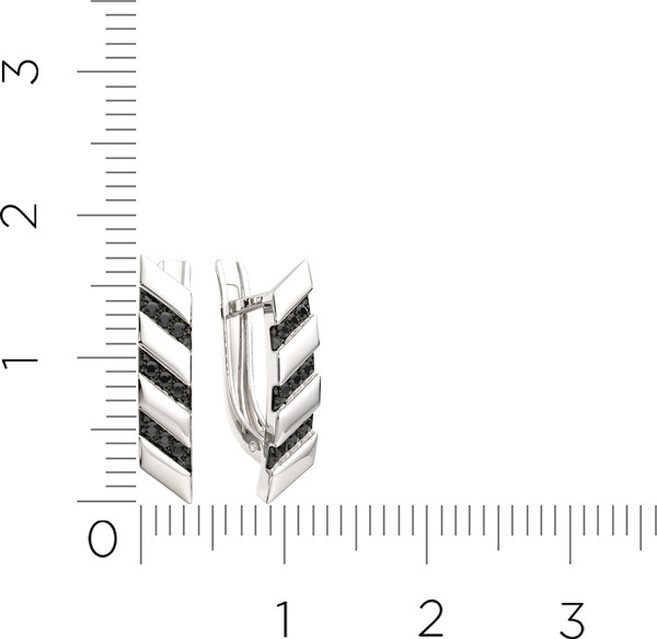 Изображение товара Серьги из серебра ZORKA 03101201.ZZ (с наношпинелями)