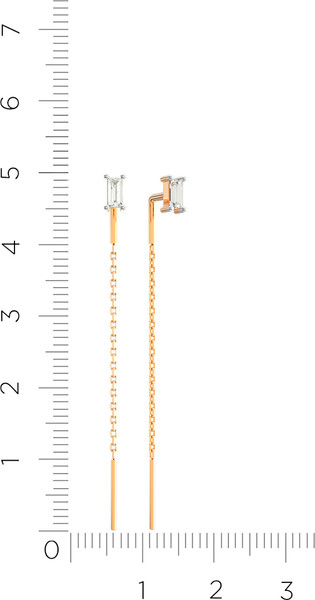 Изображение товара Серьги из розового золота ZORKA 310959.9K.R.ZZ (с фианитами)